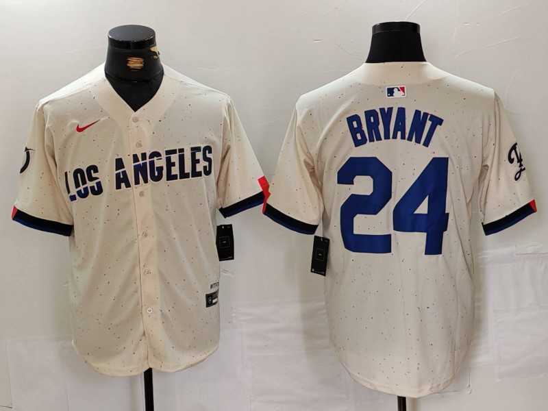 Men%27s Los Angeles Dodgers #24 Kobe Bryant Cream 2024 City Connect Limited Stitched Jersey->los angeles dodgers->MLB Jersey